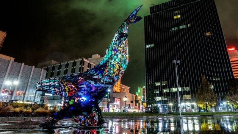 City-of-Reno-Burning-Mans-Space-Whale-sculpture-NFT-AlexaBlockchain