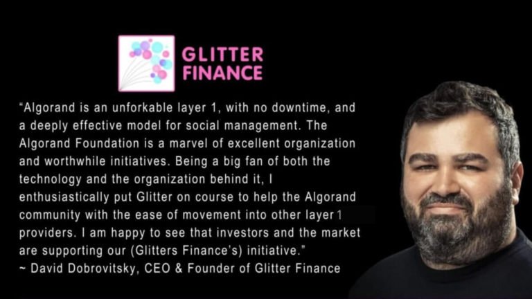 Glitter Finance To Connect Algorand To Solana For Improved Interoperability In The DeFi Blockchain Space - AlexaBlockchain