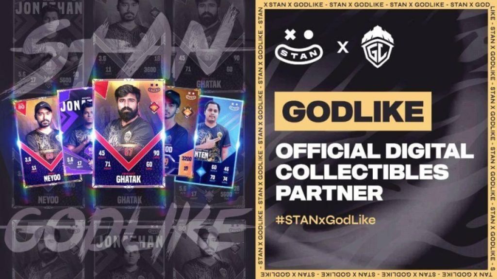 GodLike Esports Selects STAN To Offer Non-NFT Digital Collectibles