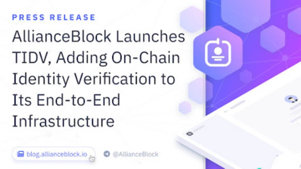 AllianceBlock Launches Trustless Identity Verification Solution on Mainnet