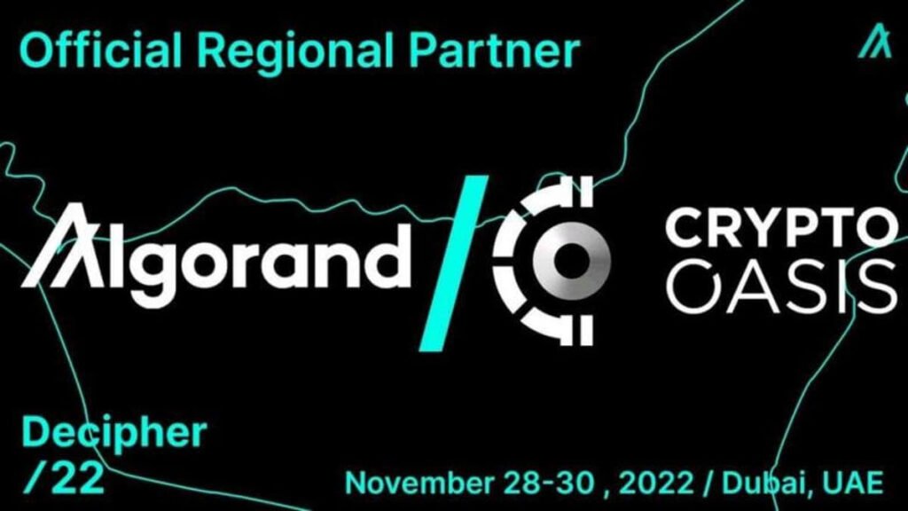 Crypto Oasis Becomes The Official Regional Partner For Algorand's Annual Flagship Decipher Conference