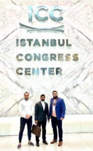 CCO Firas Singer, CEO Naquib Mohammed and Marketing Head Ahmed Jawa at the Istanbul Congress Center