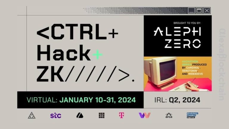 Aleph Zero Foundation Launches CTRL+Hack+ZK Hackathon with Major Industry Collaborators