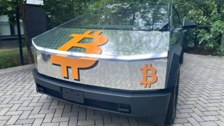 First Cybertruck Bought with Crypto Debuts at Bitcoin 2024