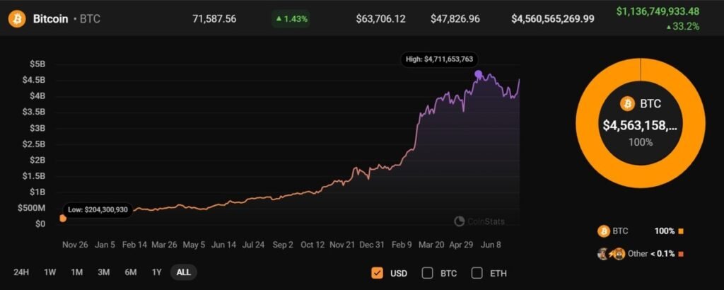 Mr. 100 wallet holdings and Profit and Loss, till July 16, 2024