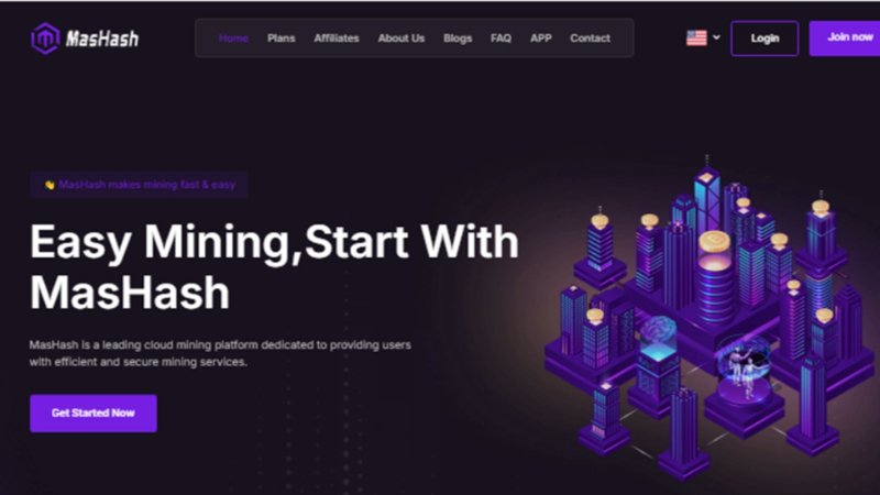 MasHash is one of the leading cloud mining platforms