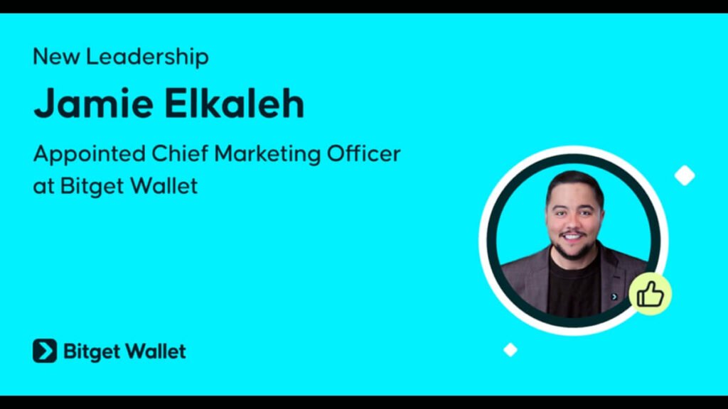 Jamie Elkaleh Appointed as Bitget Wallet’s CMO After Doubling User Base, Leading Major Rebrand
