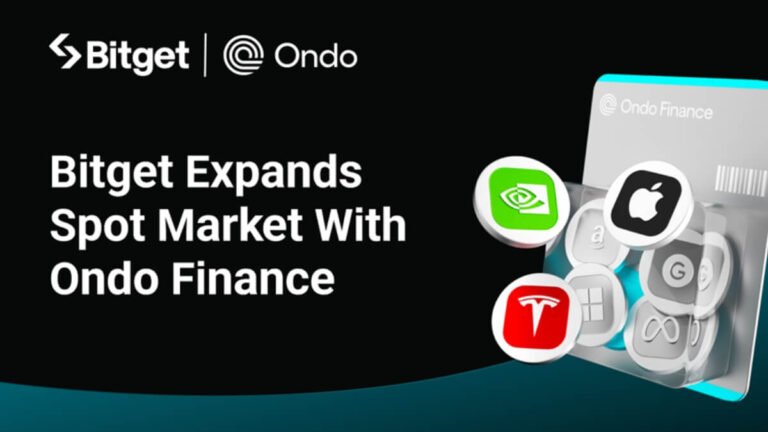 Bitget Expands Spot Market With Ondo Tokenized Stocks, ETFs and Precious Metals