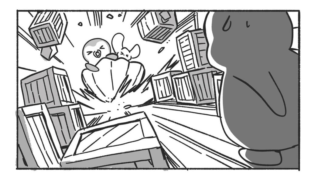 Development art from “Adventures of Pax Pengu & Polly” comic book image 2