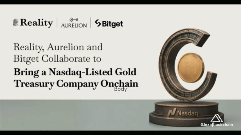 Bitget, Reality Partner to Launch Tokenized Shares of Nasdaq-Listed Gold Treasury Firm Aurelion